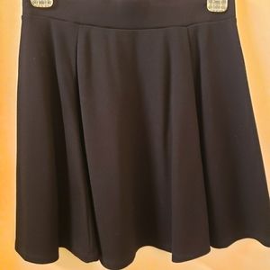 Black mini circle skirt